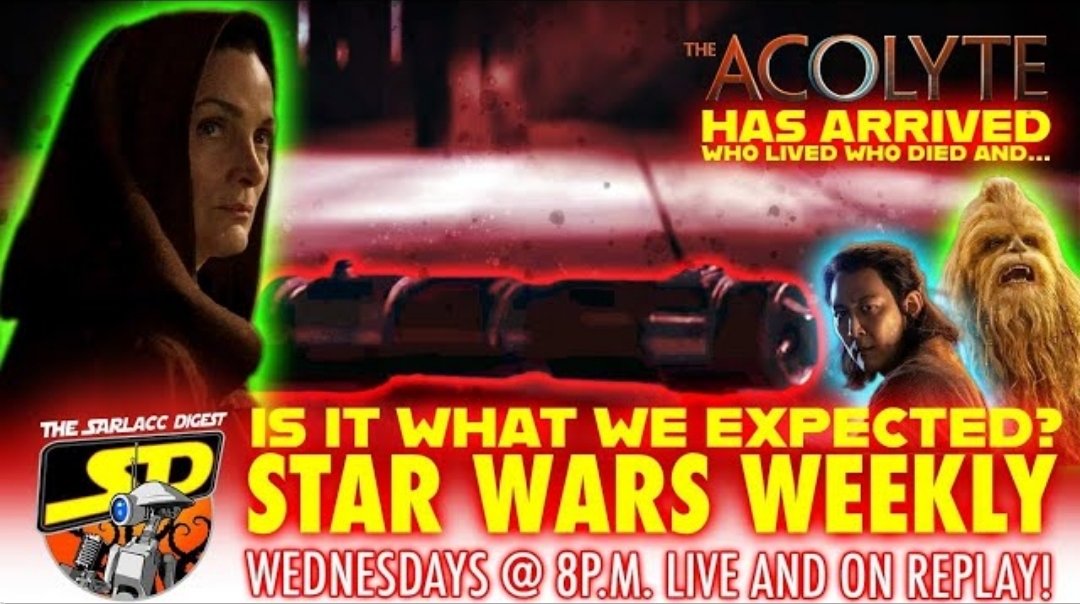 New Disney+ Star Wars means we are all over it!!! Jump in The Pit and listen to the crew breakdown The Acolyte. Seems pretty divisive already,  but you'll hear our pretty even take on it. Let us know what you think! youtube.com/live/6DwhOs6vS…