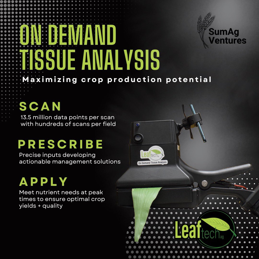 sumag_ventures's tweet photo. On demand tissue analysis for easier, faster decision making. #agtech https://t.co/rpZ4mp6c0p https://t.co/0AEgPPgtgm