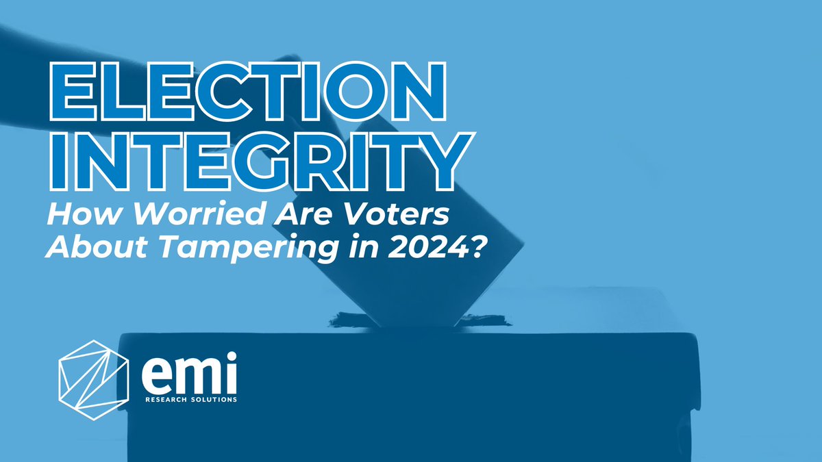 How worried are voters about potential tampering? We asked a group of Americans how they felt &amp; this is what they told us. Check out our new blog for the results!
emi-rs.com/2024/06/06/ele…

#MarketResearch #Data #Election2024 #Voting #VoterTurnout #TheSampleLandscape #MRX