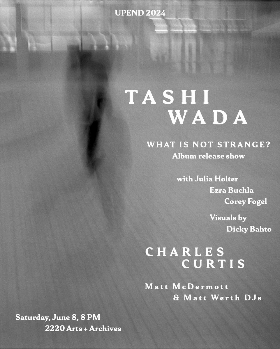 Matthew McDermott (@pizzalane) on Twitter photo Playing records w/ long-time hero/homie Matt Werth (<a href="/rvngintl/">RVNG Intl.</a>) to celebrate the release of <a href="/tashiwada/">Tashi Wada</a>'s phenomenal new album, What Is Not Strange? Time warping cellist Charles Curtis performs live, as does Tashi's estimable ensemble. Sat in LA <a href="/2220Arts/">2220 Arts + Archives</a> bit.ly/4e59bcR Playing records w/ long-time hero/homie Matt Werth (<a href="/rvngintl/">RVNG Intl.</a>) to celebrate the release of <a href="/tashiwada/">Tashi Wada</a>'s phenomenal new album, What Is Not Strange? Time warping cellist Charles Curtis performs live, as does Tashi's estimable ensemble. Sat in LA <a href="/2220Arts/">2220 Arts + Archives</a> bit.ly/4e59bcR