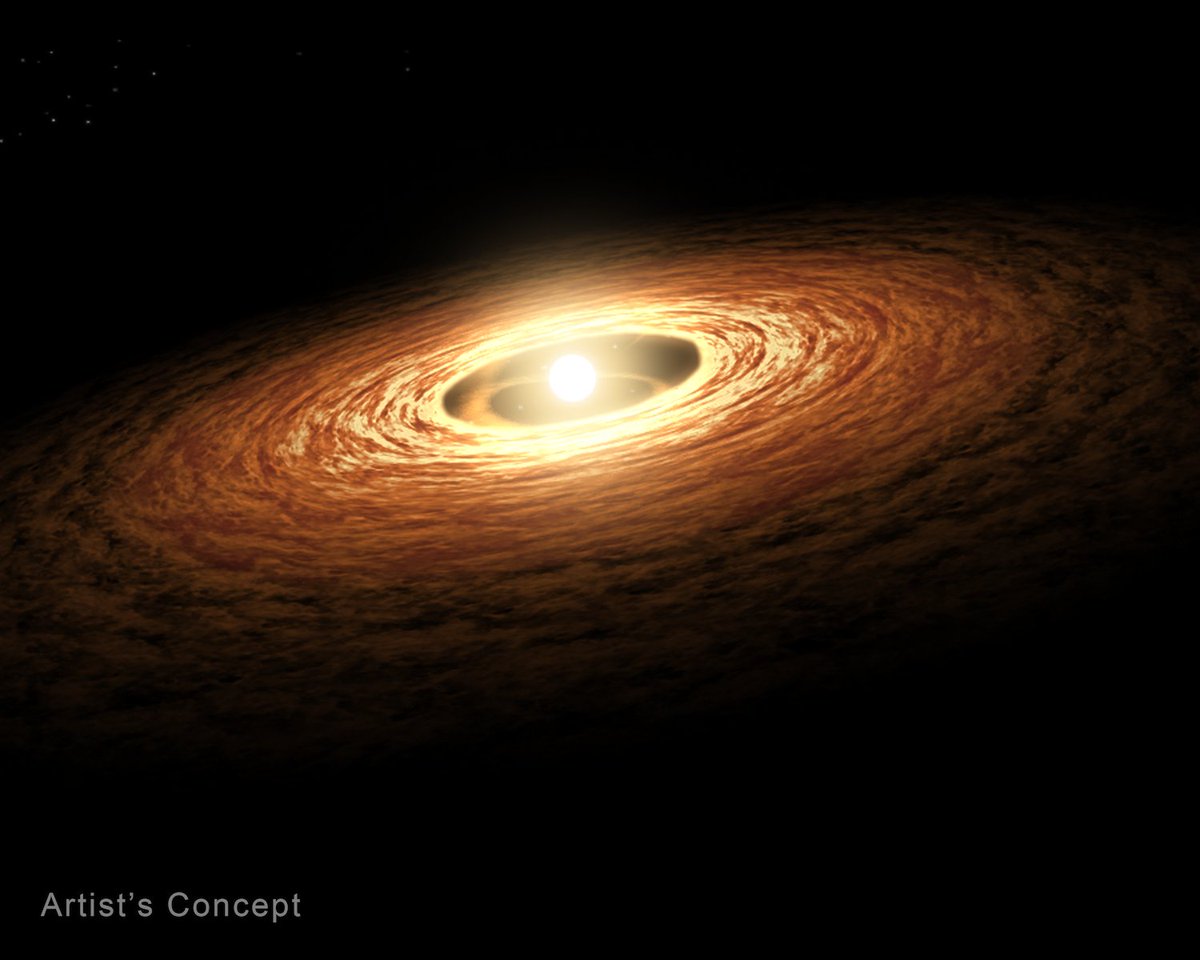 Tiny star, big potential.

Webb studied the planet-forming disk around a star weighing 1/10th of our Sun, finding it holds the largest number of carbon-containing molecules seen to date in such a disk: go.nasa.gov/4aQjgrk

What this tells us about potential future planets ⬇️