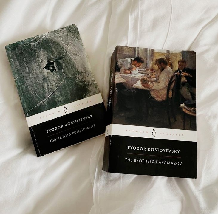a_bookishgirl's tweet photo. I find Dostoyevsky quite challenging but Audible is a lifesaver. Listening while reading got me through Crime &amp; Punishment and now I'm on The Brothers Karamazov. 

My friends joke I'm like a child just learning to read but it can't be just me, right?
#BookTwitter #BookX #booktwt https://t.co/9qkQKl7Z3N