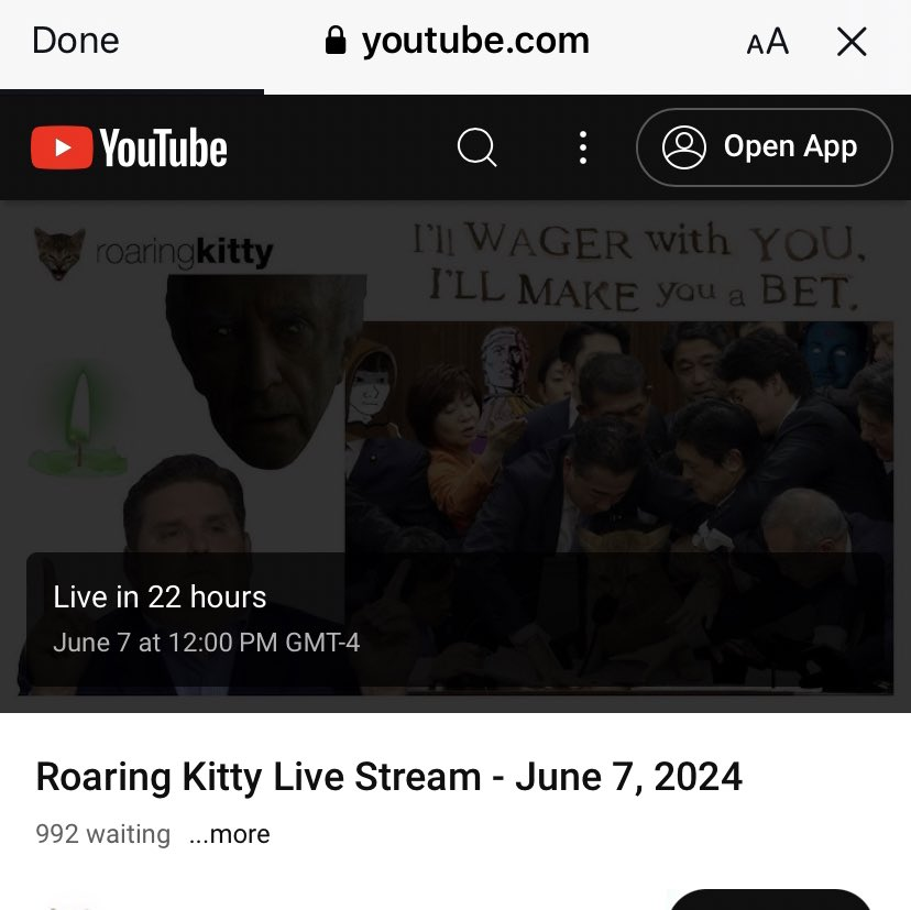 $GME pumping and <a href="/TheRoaringKitty/">Roaring Kitty</a>  live stream tomorrow?

Something is happening..... 

I'm having fun!!