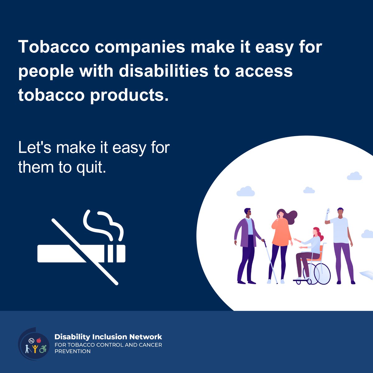 aafp's tweet photo. We are proud to announce our participation in the #DisabilityInclusionNetwork to help people with disabilities quit smoking and prevent cancer. Learn more about our tobacco cessation tools and resources: https://t.co/rk4GjHLTPb https://t.co/uGbzz3JyEo