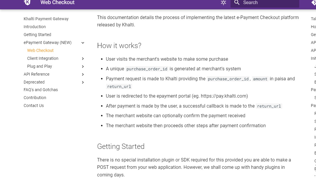 25Skip31783's tweet photo. In #LSPPDay6 , I'm diving into the Khalti payment gateway docs to integrate it into project! 
Just signed up as a merchant on Khalti, and I'm excited about the seamless payment solutions they offer.   @lftechnology  #LearningWithLeapfrog #60DaysChallenge2024 https://t.co/Gf6XBeeesZ