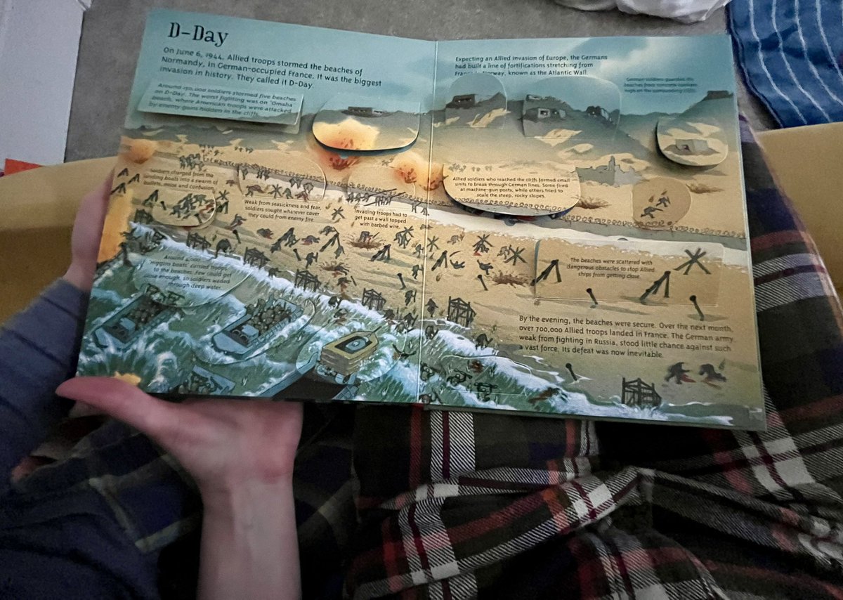 #DDay80 Pertinent to be reading this with my six year old son this evening.