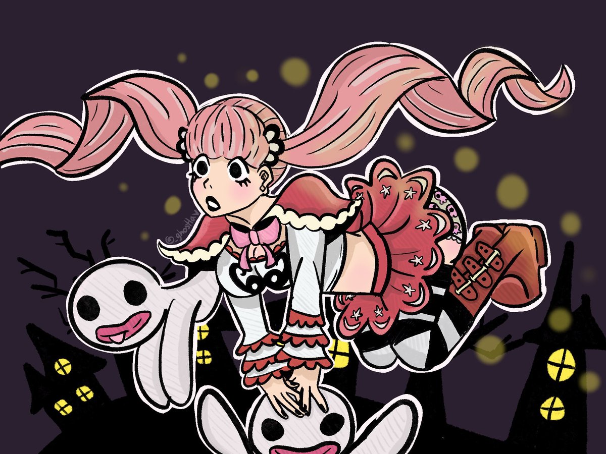 _ghostlav's tweet image. happy birthday perona! 💜👻

#op #onepiece #perona