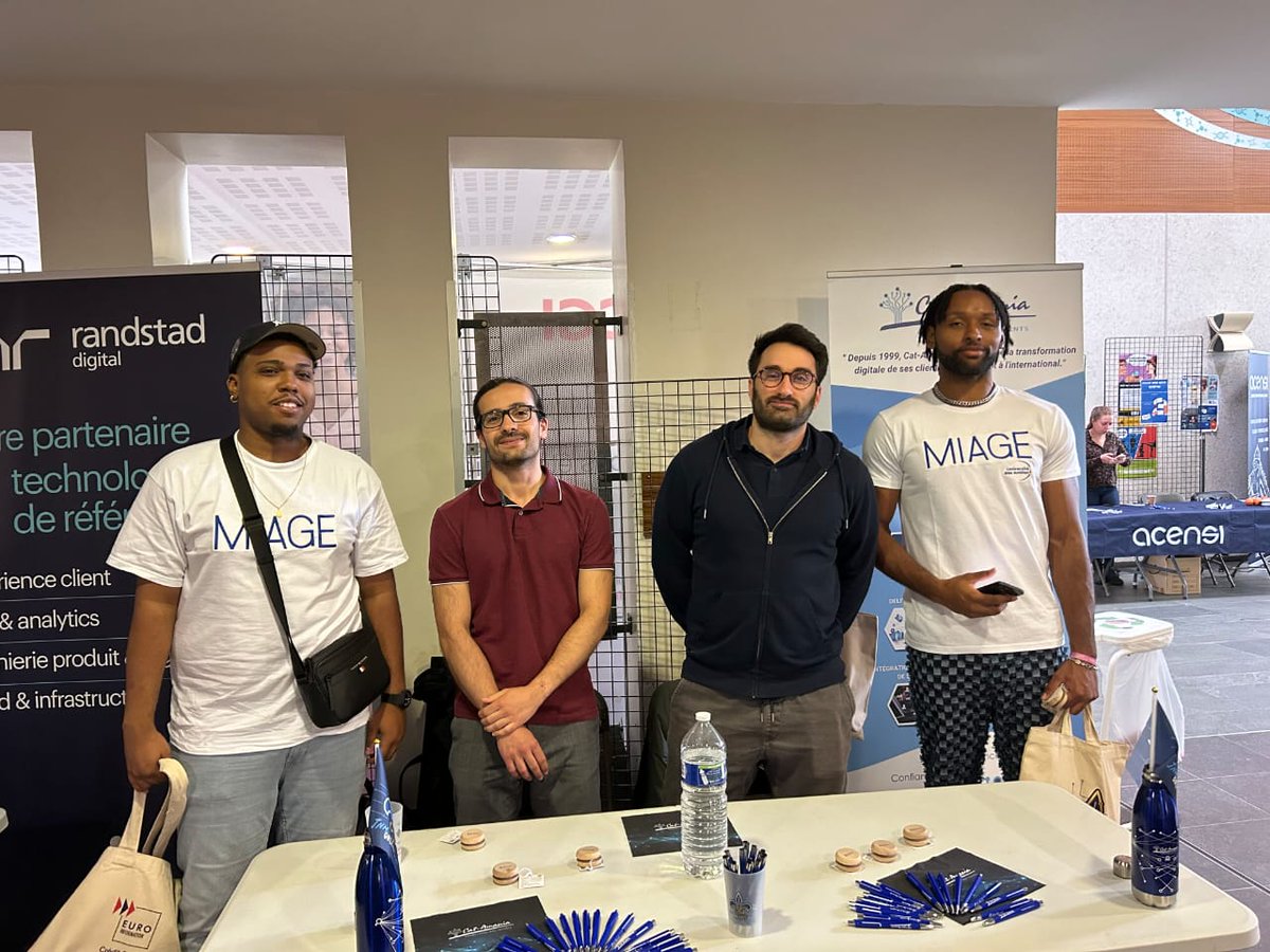 GretaGuad's tweet image. JOURNÉES NATIONALES MIAGE

Nos étudiants de Master 1 MIAGE ont participé aux JNM qui se sont déroulées du 22 au 24 mai 2024 à Orléans.

Au programme : conférences, ateliers, job dating et réseautage.

Une expérience inoubliable et pleine de découverte.

#GretaCFAGpe #JNM #MIAGE