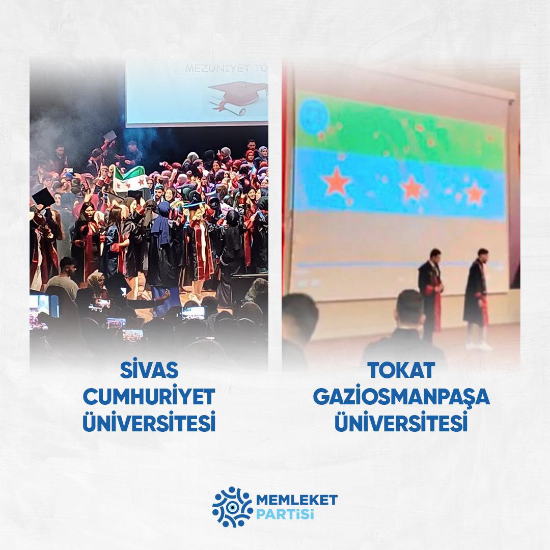 Mehmetçiğimiz Suriye’de şehit düşerken; kendi vatanlarını terk edenler Sivas ve Tokat’ta ÖSO ve Suriye bayrağı açıyor. 

Biz ırkçı değiliz ama enayi de değiliz. Ülkemizde sığınmacı istemiyoruz!