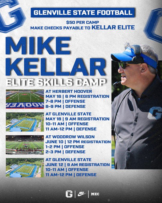 Mingo Central camp has been moved to Woodrow Wilson in Beckley. See below for details. See you Monday.