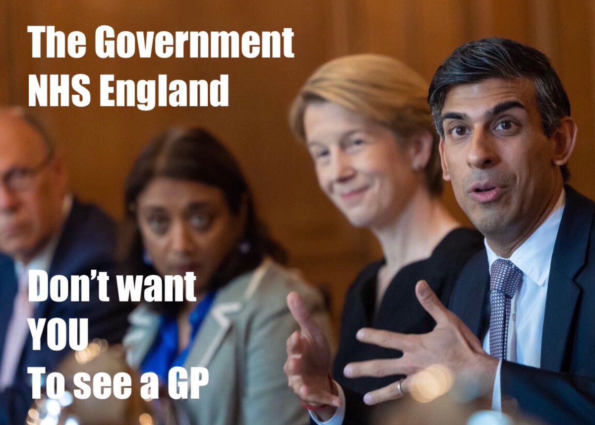 DrSteveTaylor's tweet photo. NHS England leadership don’t want you to see a GP

They have cut GP Practice Funding by 20% £/patient in real terms since 2016, have moved funding to ARRS (Additional Roles) at the expense of recruitment &amp; retention of GPs &amp; Practice Nurses

None understand the needs of patients https://t.co/XkjsY2MMsP