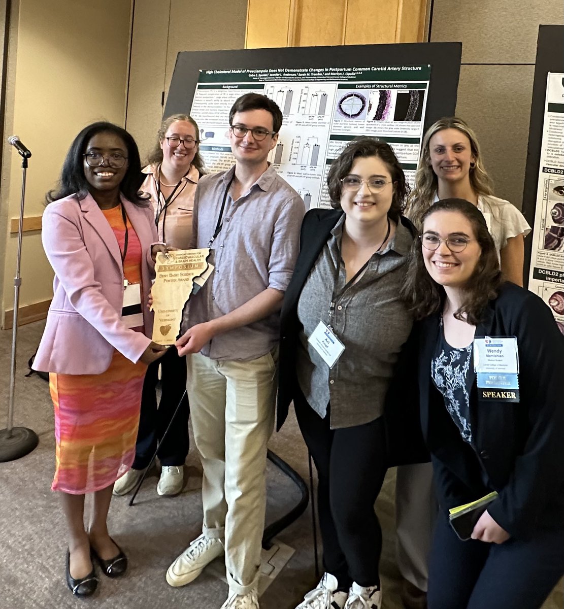 UVMHeartBrain (@uvmheartbrain) on Twitter photo The winner of Day 1 poster competition is….🥇
Gabe Spiedel from the <a href="/CipollaLab/">Cipolla Research Lab</a>!
High cholesterol model of preeclampsia does not demonstrate changes in postpartum common carotid artery structure.
Congratulations!!
Gabe is an undergraduate student <a href="/uvmvermont/">University of Vermont</a>! Way to go! The winner of Day 1 poster competition is….🥇
Gabe Spiedel from the <a href="/CipollaLab/">Cipolla Research Lab</a>!
High cholesterol model of preeclampsia does not demonstrate changes in postpartum common carotid artery structure.
Congratulations!!
Gabe is an undergraduate student <a href="/uvmvermont/">University of Vermont</a>! Way to go!