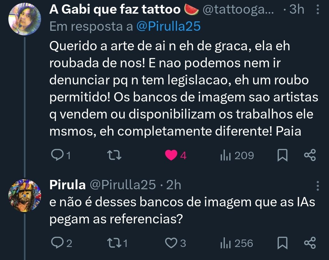 o fato do maluco não saber absolutamente nada sobre como funciona gen ai e ainda assim ficar palpitando sobre estar tudo bem usar chega a ser engraçado