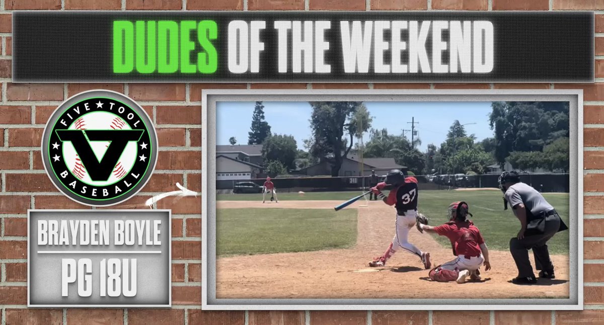 Dudes of the Weekend: Week 2

🌴<a href="/FiveToolCA/">Five Tool California</a>
🌽<a href="/FiveToolMidwest/">Five Tool Midwest</a>
🤠<a href="/FiveToolTexas/">✭Five Tool Texas✭</a>

👉fivetool.org/news/2024-dude…

📷: <a href="/BBoyle2025/">Brayden Boyle</a>