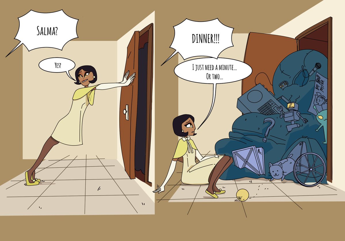 OffspringSeries's tweet photo. When it comes to her Human collection, Salma does not know the meaning of the phrase “throw out.”

#offspring #salma #art #2dart #2dillustration #2ddrawing #drawing #animation #animated #animatedseries #indie #indieseries #indieanimation #tv #tvsgow #tvseries #beautiful #messy https://t.co/rpxjJdTXNz