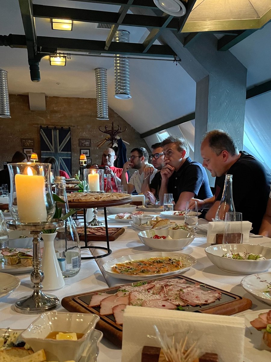 insomniacdesign's tweet photo. Our technology leadership recently visited our Moldova office to discuss 2024 progress and enjoy a beautiful meal at Buffalo Steak House! 🥩🍷 #AgencyTeamwork #greatworkneversleeps https://t.co/R1JR18rJZz
