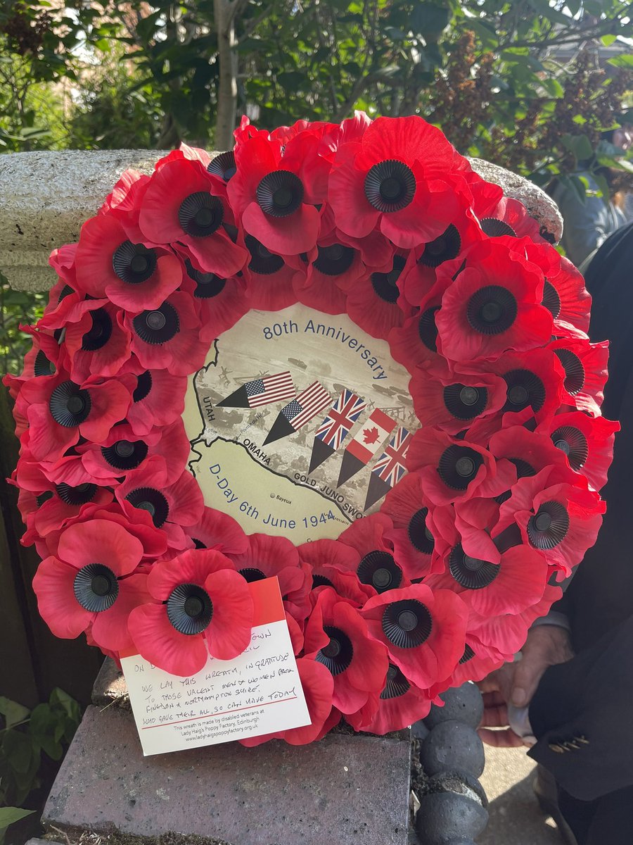 JonathanEkins's tweet photo. After reading the D-Day proclamation this morning in Finedon on behalf of Finedon Town Council, I am privileged to attend tonights D-Day 80th anniversary commemoration at St Mary’s in Finedon, in the presence of the Northamptonshire deputy lord lieutenant https://t.co/nma4S1DnEX