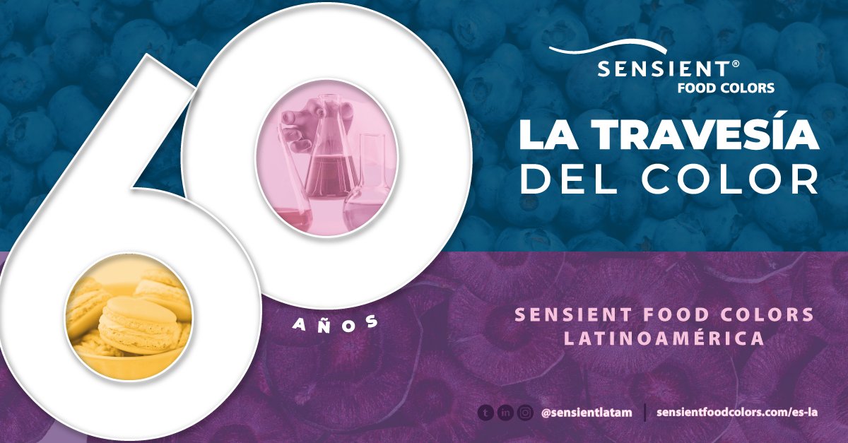 SensientColorLA's tweet photo. Cumplimos 60 años en Latinoamérica!

En nuestra travesía del color, la calidad e innovación han sido nuestros pilares clave en cada producto que fabricamos 🔴🟠🟡🟢🔵🟣 #60años #Latam #sensient https://t.co/RTRTjPdZpm