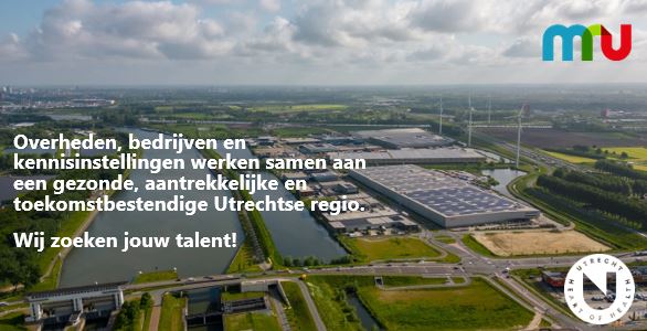 Kom werken aan een gezonde, duurzame Metropoolregio Utrecht. 13 juni, 10.30 uur vertelt <a href="/Mauritshoeve/">Mauritshoeve</a>  over onze dynamische regio bit.ly/3VaVLmW
Vanaf 11.30u: Open Huis voor talent + lunch: interessante functies en uitdagende trainee-programma’s. 13 juni,  stand 12-23!
