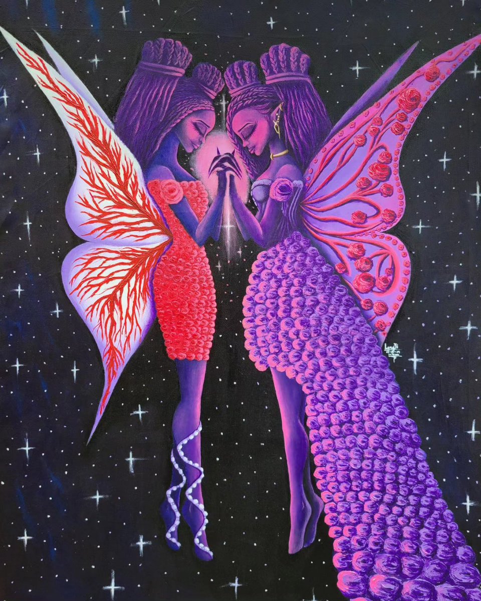 Title: Bal Kaa.
(Meaning: Synergy/Unity in my native language, Mwaghavul).
Medium: Acrylic on canvas.
Size: 4 by 3 feet.