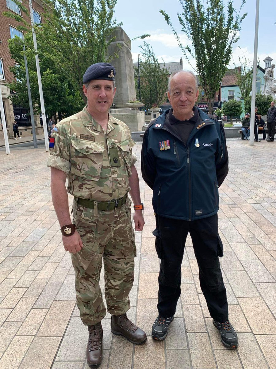SmalesFish's tweet photo. What a fantastic #nationalfishandchipday!  Serving 100s of portions of Fish &amp; Chips in Hull City Centre in return for donations to @hull4heroes, a local charity supporting veterans in Hull &amp; East Yorks, as the day coincided with the commemorations of the 80th Anniversary of D-Day https://t.co/BYrGkPnWxJ