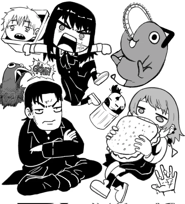 More Chainsaw Man doodles: 