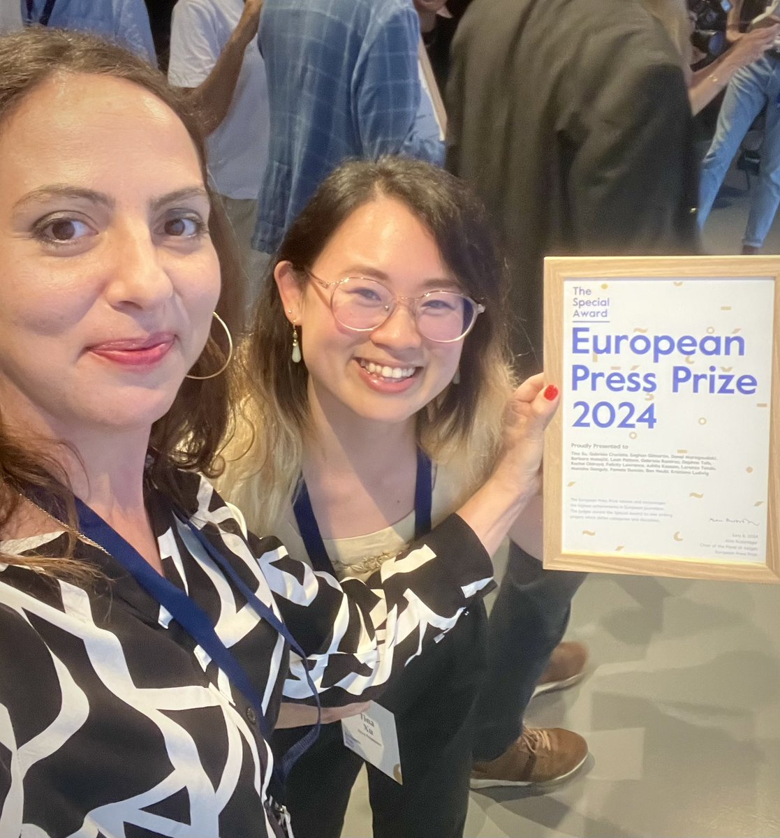 daphnetoli's tweet photo. We won! 🙏

The Border Graves Investigation is the winner of the special European Press Prize award. https://t.co/z253MDD9ji