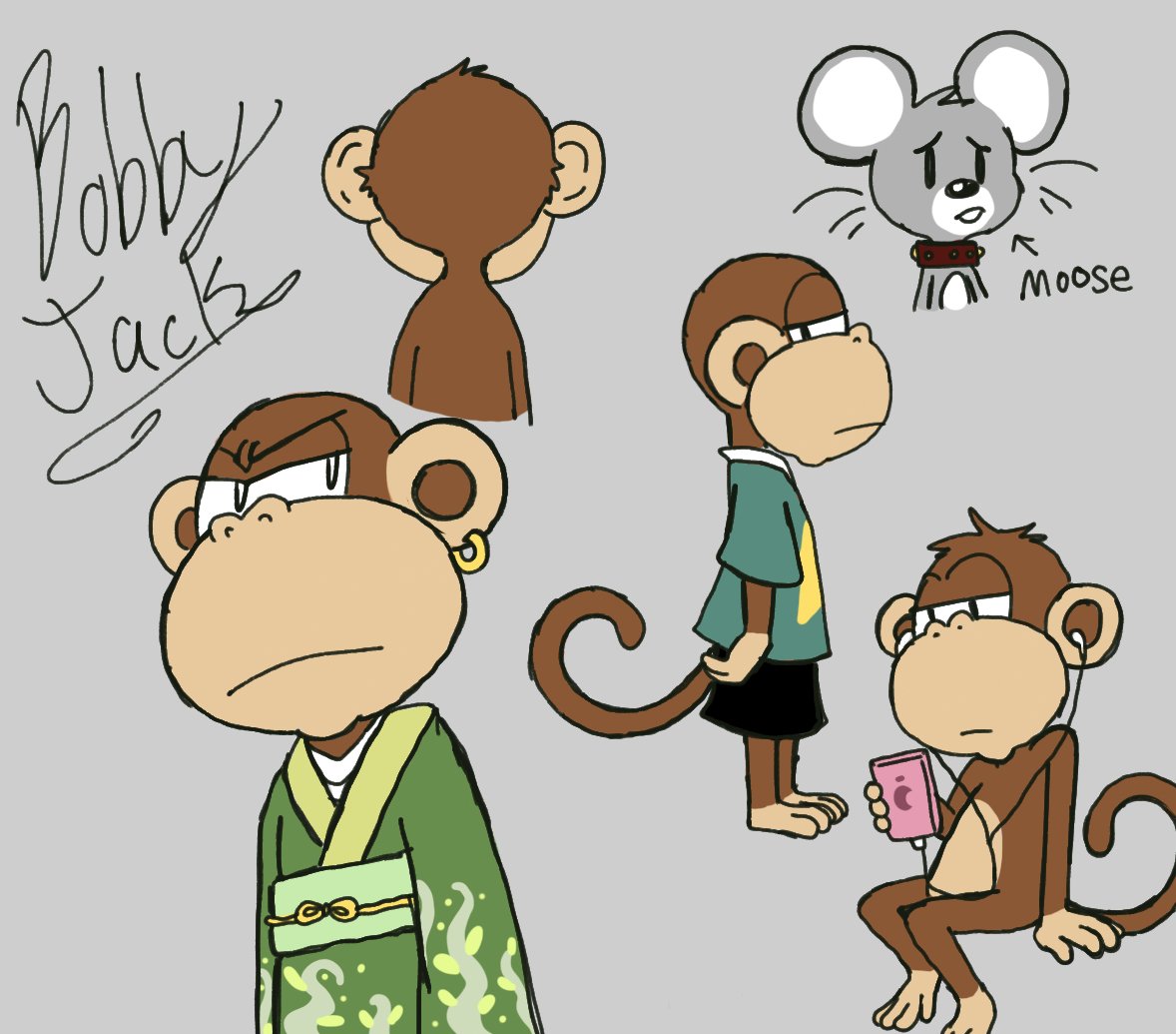 DartIncorporat1's tweet photo. Ever heard of this guy Bobby Jack? He's a retro clothing icon from back in the day. I've searched online, and there is NO fan art of this guy. none. There shall be no adorable monkey character that goes without fan art! 😤
#doodle #drawing #bobbyjack @bobbyjackbrand https://t.co/VvzJGL5pBA