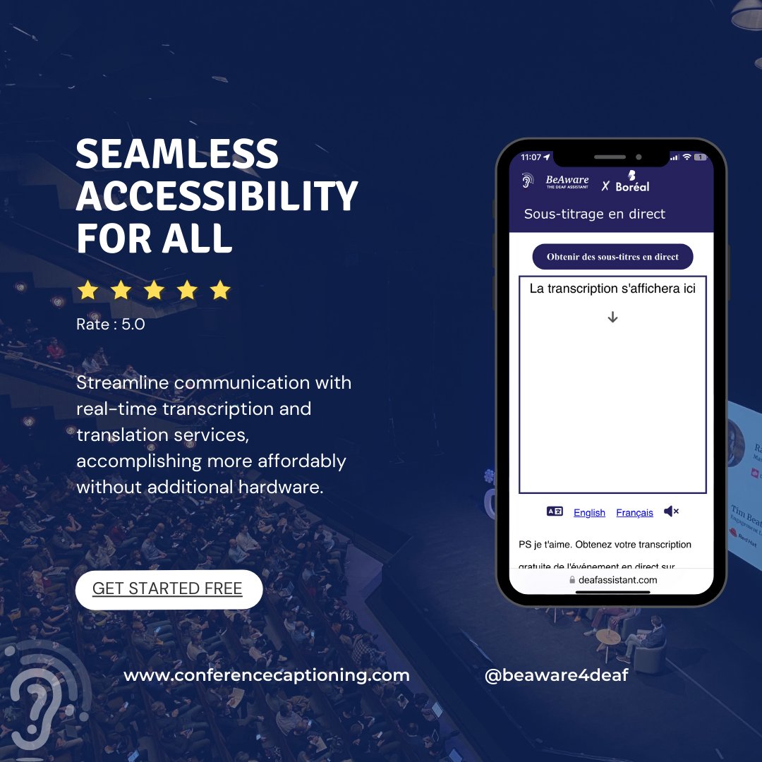 BeAware, the d/Deaf Assistant #CES2024 tweet media