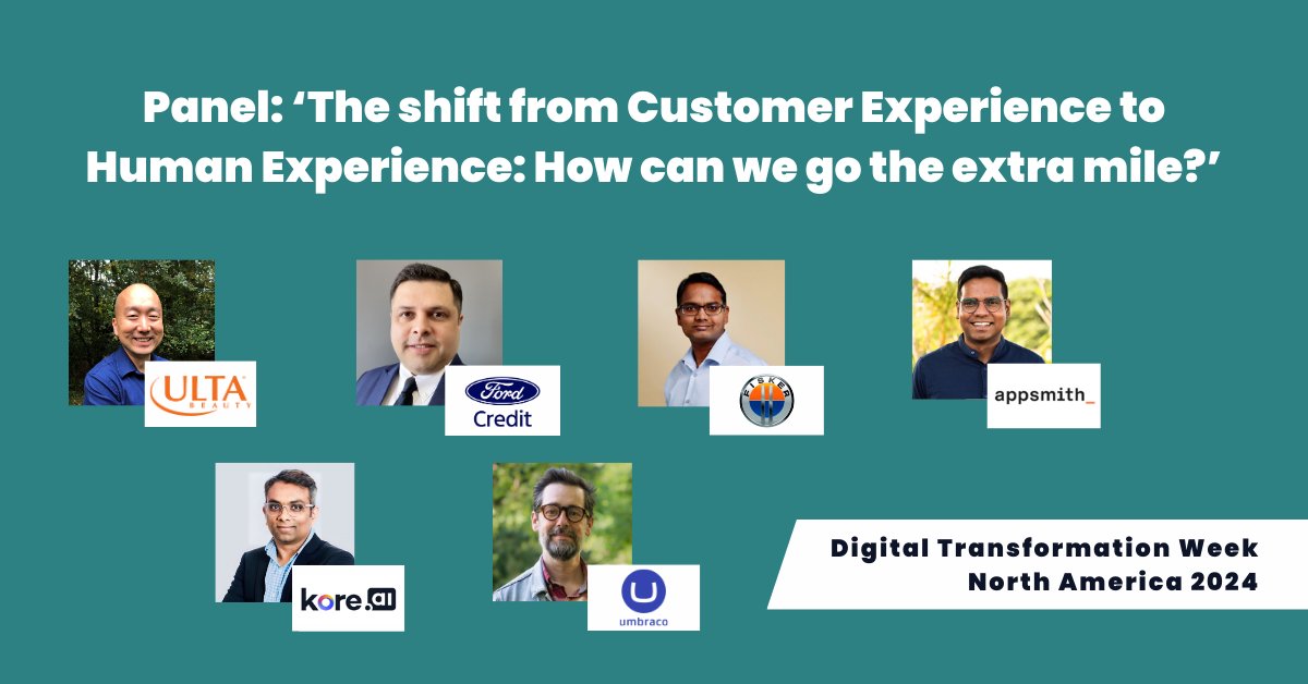 DigitalTWeek's tweet photo. ๐ข Next Up: a must-see panel for those interested in all things Customer Experience!
Join us at 11:45am for a discussion on the best ways to use the latest technology trends to enable the best experience, and the metrics used to gauge success.
#TechEx #DigitalTransformationWeek https://t.co/CEoFmW8Z4i