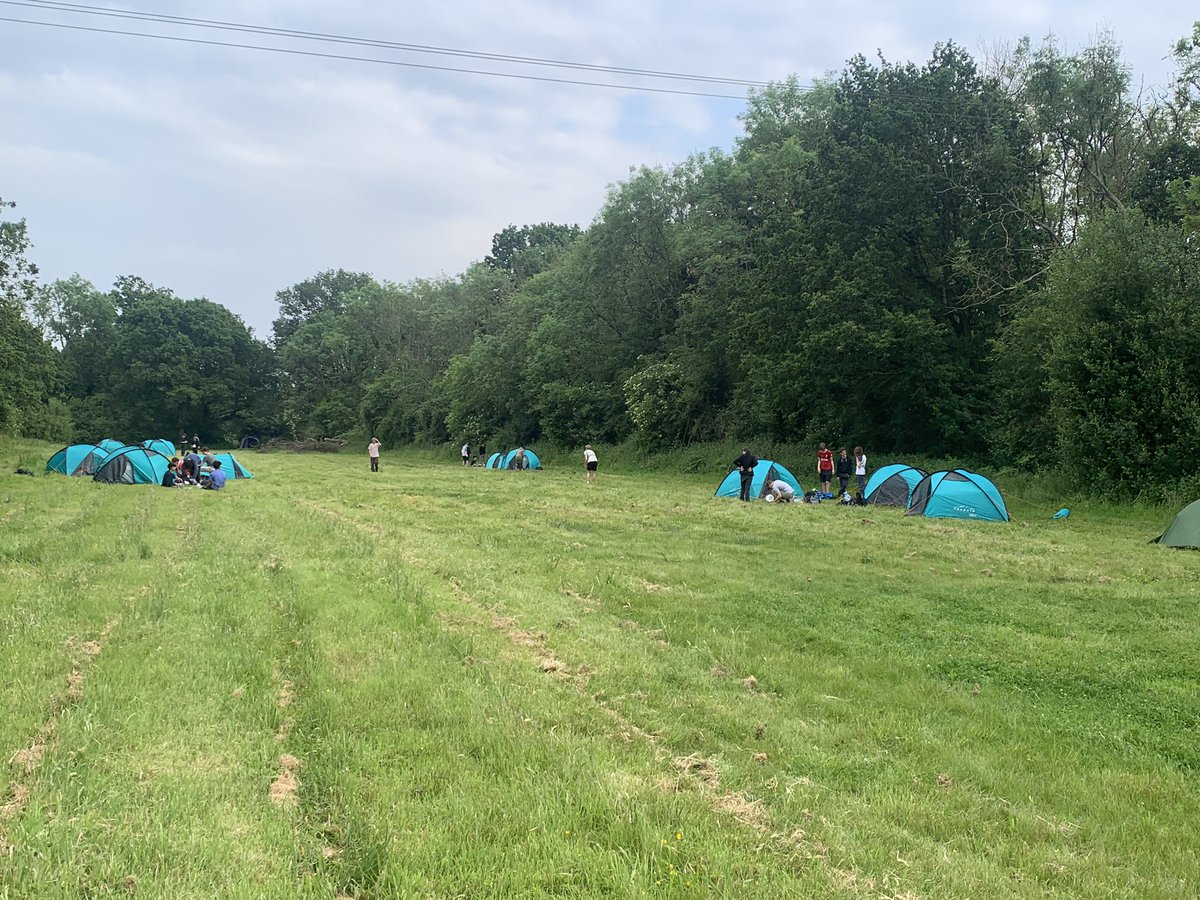 FHSPE's tweet photo. After a great day of walking the camp is now set up! D of E silver practice trip @Forest_HillSch https://t.co/M651Fs8vfM