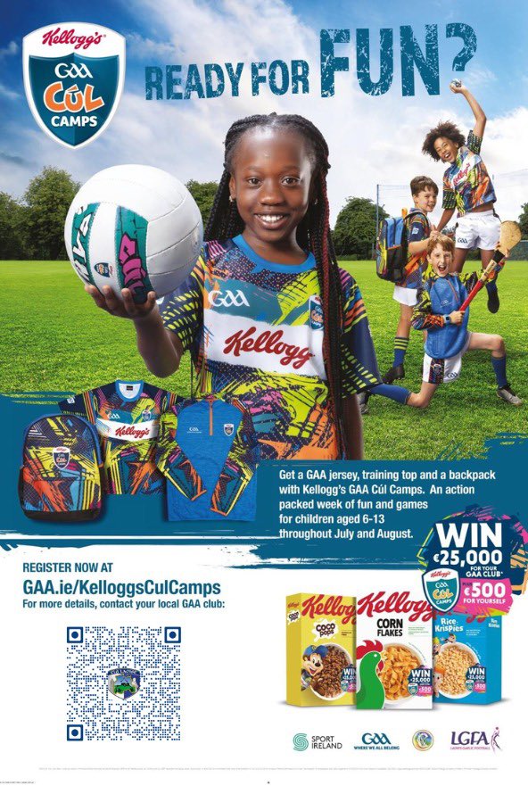 🔔 Cúl Camps 2024 🔔 

Camps are filling up fast in Laois this summer! 

Sign up today to avoid disappointment

kelloggsculcamps.gaa.ie/booking/?count…

Looking forward to a fun filled summer ☀️🏐

Queries: dean.malone.gdc.laois@gaa.ie