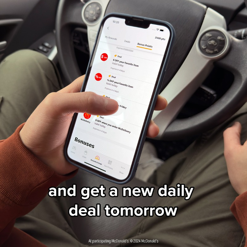 McDonalds's tweet photo. everyday is a new day