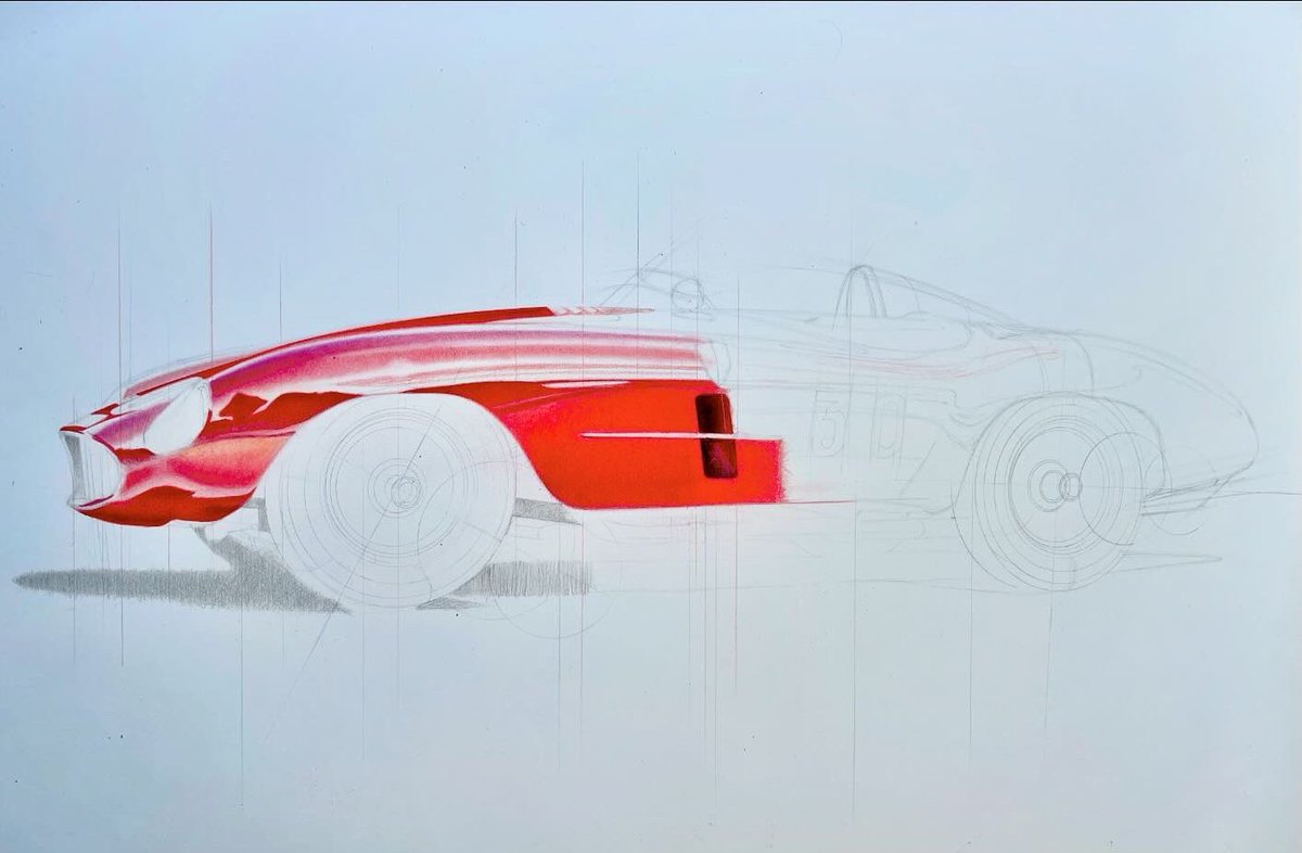 revslimiter's tweet photo. 1954 Ferrari 500 Mondial - one of five Dino Ferrari/Scaglietti bodied cars.
#ferrari #ferrari500 #ferrarimondial #italianstyle #italiancars #ferrariclassic #dinoferrari #scaglietti #fabercastellpolychromos #carsketching #carsketch #ferrarilovers #blessings #scribblingvicar https://t.co/shX1aCzJq6