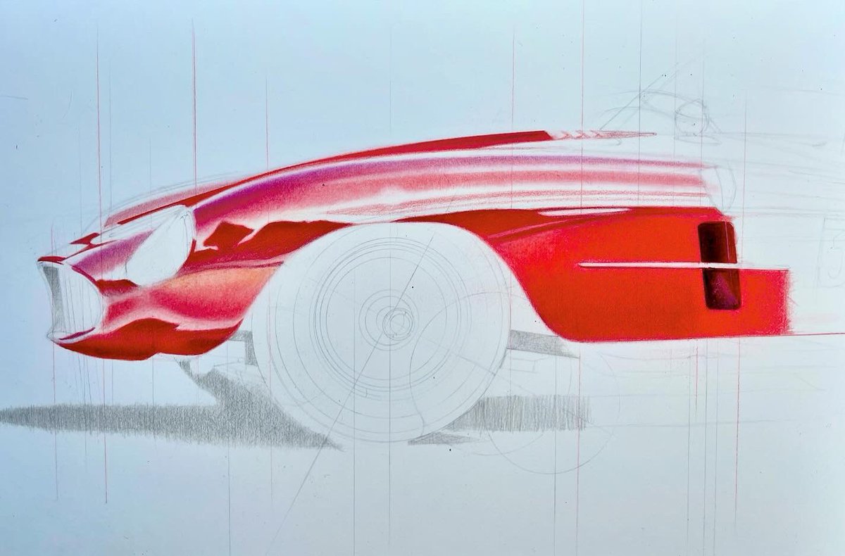 revslimiter's tweet photo. 1954 Ferrari 500 Mondial - one of five Dino Ferrari/Scaglietti bodied cars.
#ferrari #ferrari500 #ferrarimondial #italianstyle #italiancars #ferrariclassic #dinoferrari #scaglietti #fabercastellpolychromos #carsketching #carsketch #ferrarilovers #blessings #scribblingvicar https://t.co/shX1aCzJq6