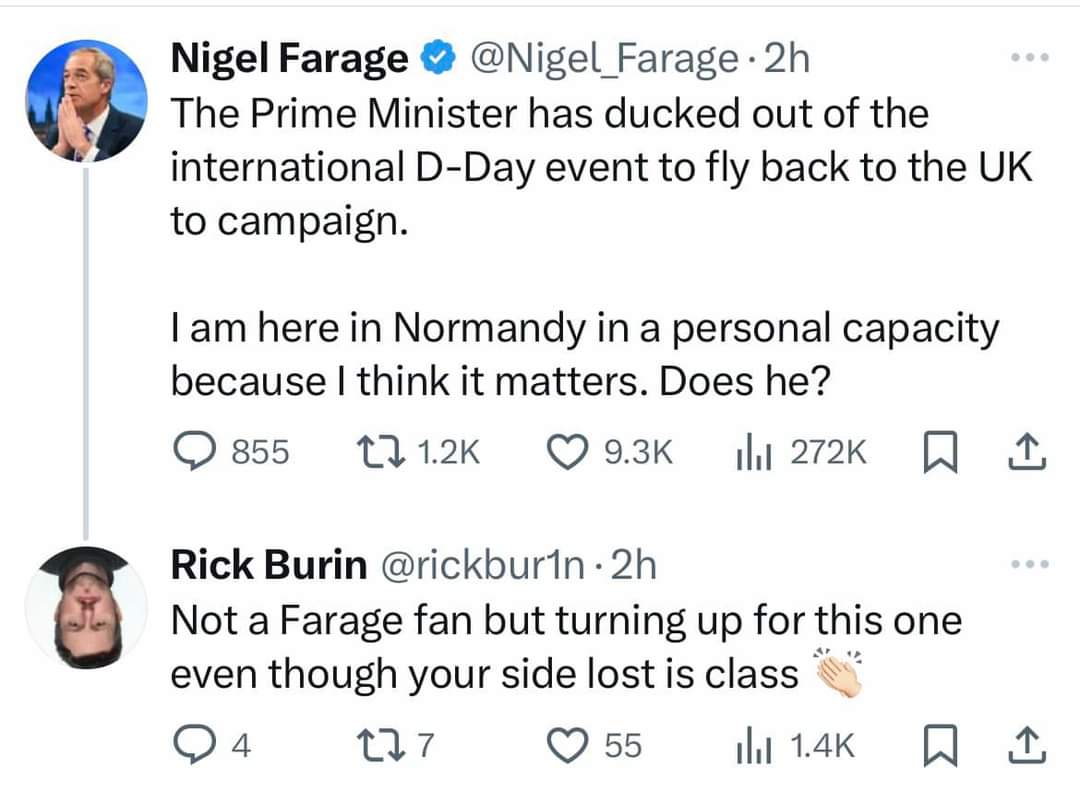 Beautiful @rickbur1n 

Roast dinner on D Day.