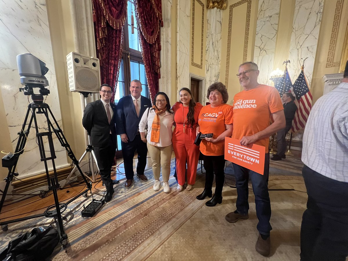 Secretary Amore was proud to join <a href="/GovDanMcKee/">Governor Dan McKee</a> as he signed a proclamation declaring June 7 as National Gun Violence Awareness Day. We have a responsibility to work together to end gun violence.