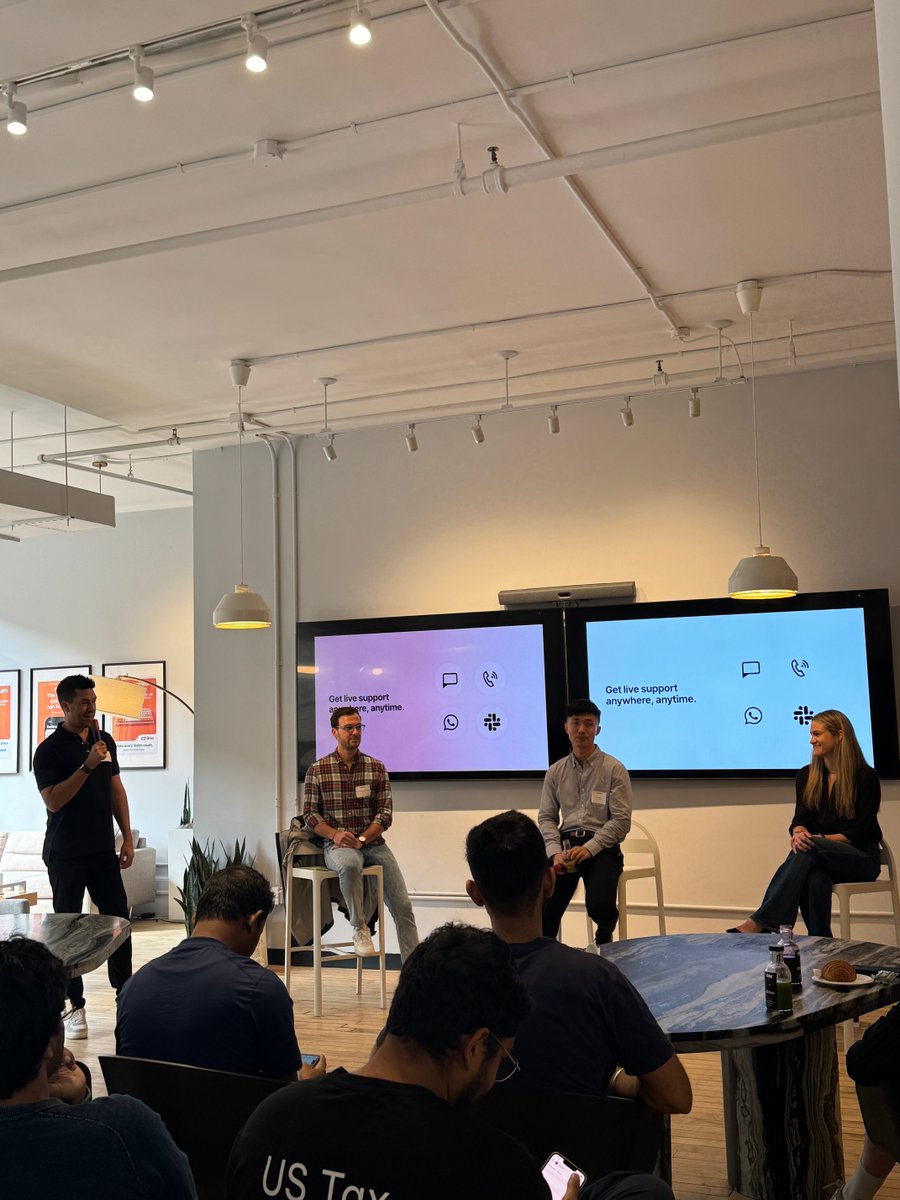 Techweek_'s tweet photo. Fintech 🤝 #NYTechWeek

Heard a great conversation centered around fintech and product building at @brexHQ from Head of Global Financial Products @EricaDorfman and Principal Product Manager Richie Wu, moderated by @thefintechfund’s @NikMilanovic. https://t.co/HhKjlcSSdE
