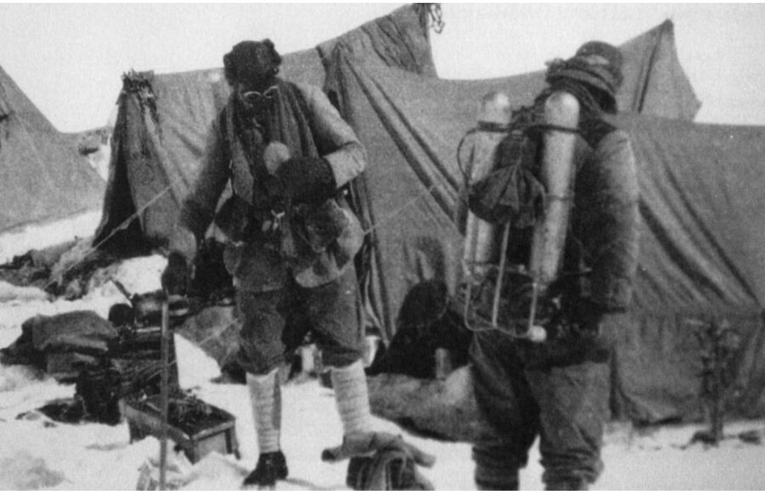 j_muhia's tweet photo. In 1923, George Mallory, a British mountaineer, was asked by a reporter why he wanted to climb Mt. Everest. He simply answered 'Because it's there'.
In June 1924, Mallory and his climbing partner Andrew Irvine, disappeared in the clouds near the summit of Mt. Everest. They never reappeared.

His body was found 75 years later in 1999 by Conrad Anker, an American mountaineer at an altitude of 8156m. The body was well preserved due to the dry air and freezing temperatures. 

Conrad was part of an expedition (Mallory and Irvine Research Expedition) that sought to discover evidence of whether Mallory and Irvine had been the first to summit Mt. Everest. The team particularly hoped to find a Vest Pocket Kodak camera on Irvine's body that would have contained a picture of them at the summit. Conrad mistakenly got off course and surprisingly found Mallory's body. 

Mallory had carried a photo of his wife that he planned on placing on the summit. Some of his personal possessions, perfectly preserved, included an altemeter, a pair of nail scissors, a handkerchief wrapped around some letters, a tube of petroleum jelly, a pocket knife, a box of matches (still in usable condition), a pencil, gear check lists and a pair of snow googles. The photo was never found suggesting that they may have reached the summit. Andrew Irvine's body has never been found.