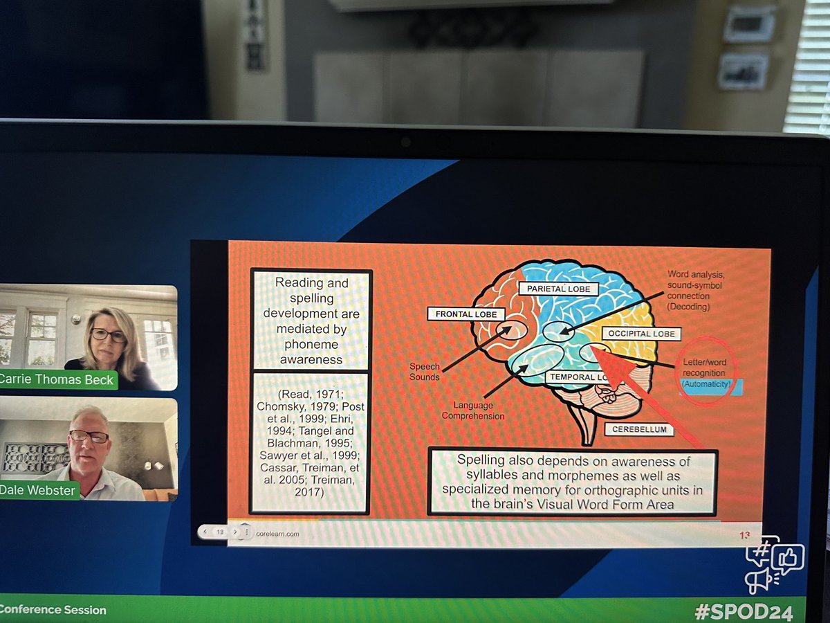 ElizabethChee10's tweet photo. ⁦@Learning_Ally⁩
Learning more about spelling instruction to meet the needs of students with Dyslexia. These students seem to always struggle with the spelling.
#SPOD24 https://t.co/nTAn5NYutz