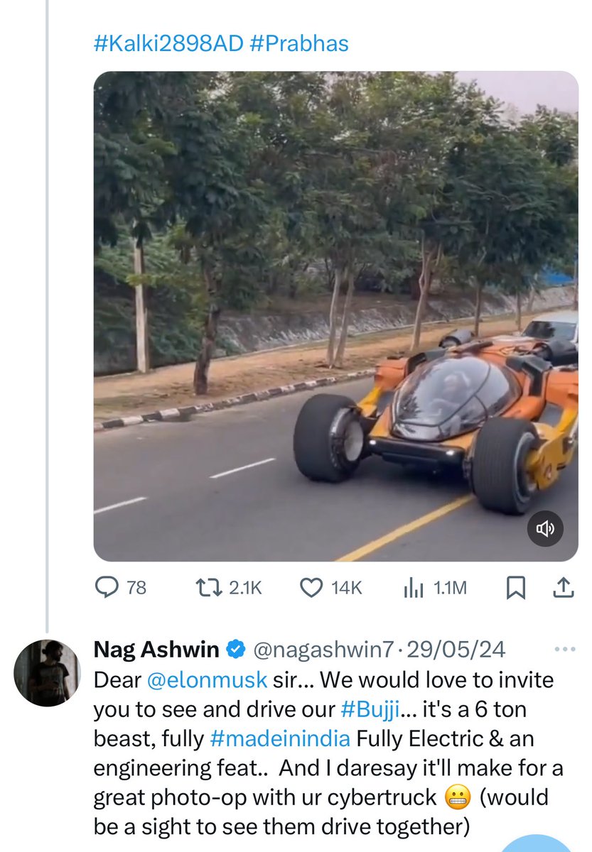 EpuriBhushanam's tweet image. #BujjiCallingElonMusk