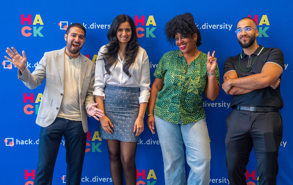 Hack_Diversity's tweet photo. #HackDiversity was in full force for #NYTechWeek! ๐ฝ We dug into the longstanding debate: does AI eliminate or amplify bias in hiring? TY to our panelists:
๐ Daniel Nissani, @Salesforce
๐ Ramya Kamalanathan, @CushWake
๐ Cherae Robinson, @Flybridge
๐ Luis Jorge, Hack.Diversity https://t.co/uMT3WfKhyz