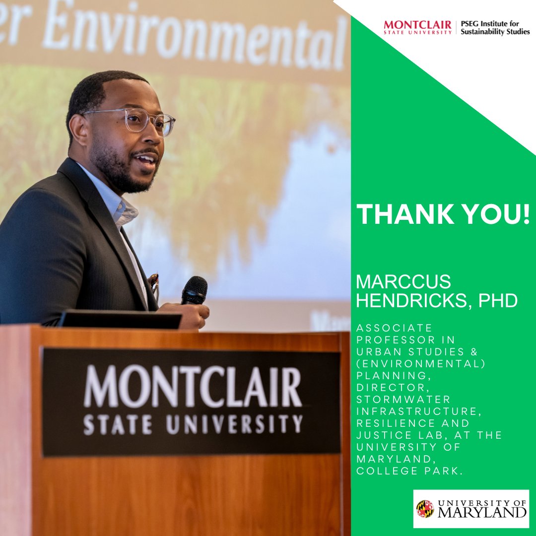 Thank to another keynote speaker from our #2024GTLaunch, Dr. Marccus D. Hendricks, Associate Professor in Urban Studies &amp; (Environmental) Planning and Director of the Stormwater Infrastructure, Resilience and Justice Lab at The University of Maryland, College Park!