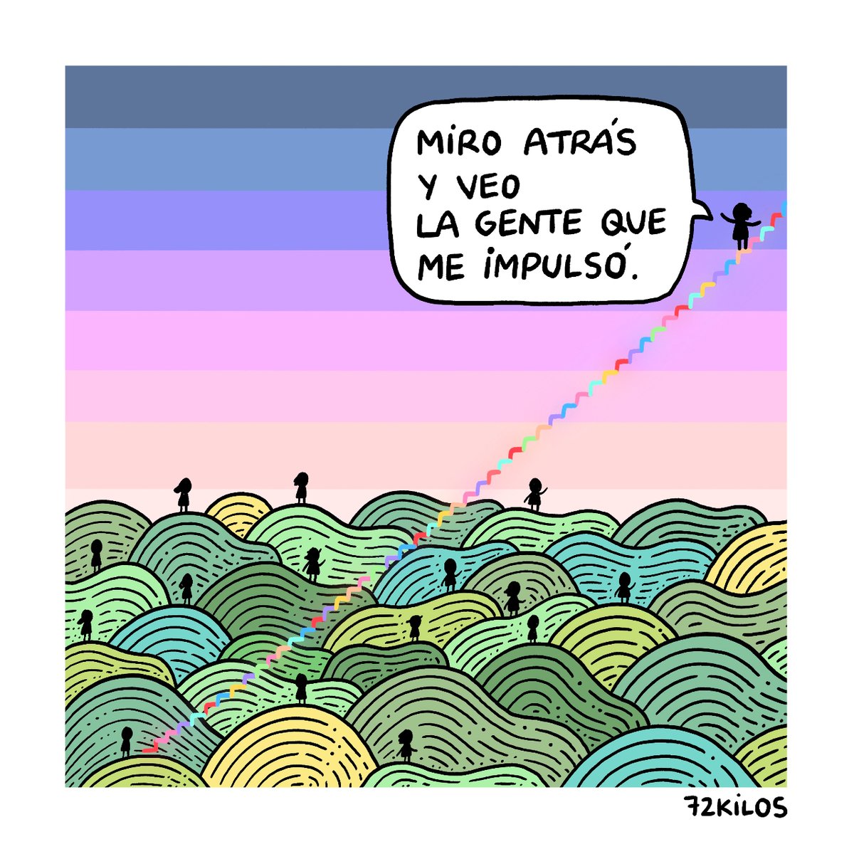 Miro atrás.