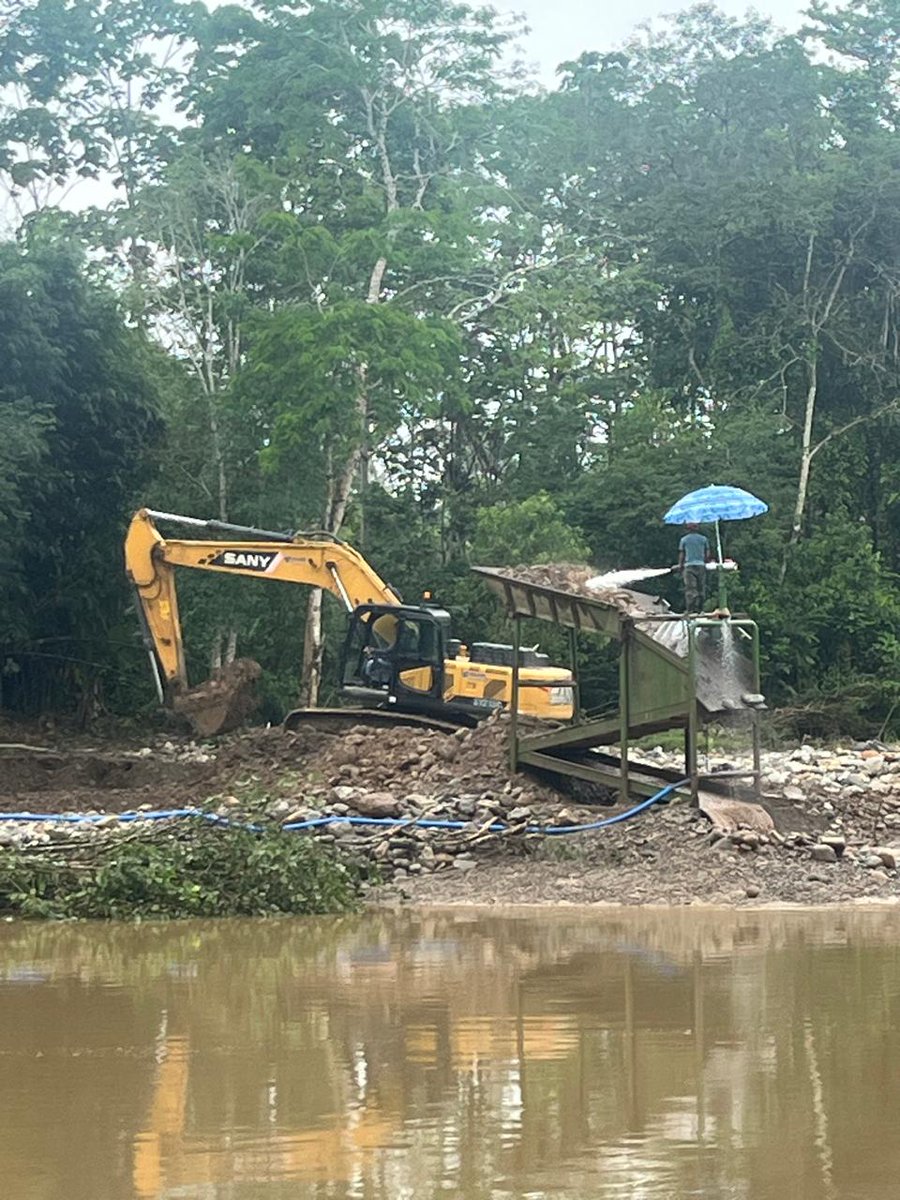 Estas faenas de #MineríaIlegal, se encuentran en casi TODOS los ríos amazónicos del #Napo. 

Es MUY preocupante la nula acción de las autoridades. 

En muy corto plazo vamos a ver todos los problemas de salud que producen los Metales Pesados que vierten a los ríos. 

<a href="/Salud_Ec/">Ministerio de Salud Pública 🇪🇨</a>