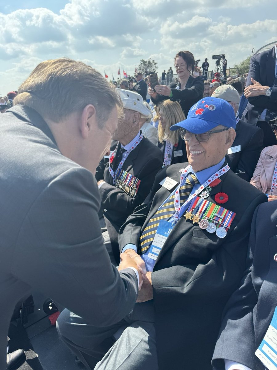 FureyAndrew's tweet photo. I'm honoured to be in Normandy, France to mark the 80th anniversary of D-Day. It was very humbling to speak to some of the remaining few veterans of the Second World War, and to pay tribute to the thousands who served at Juno Beach on that day. https://t.co/NDx0SBl5IZ