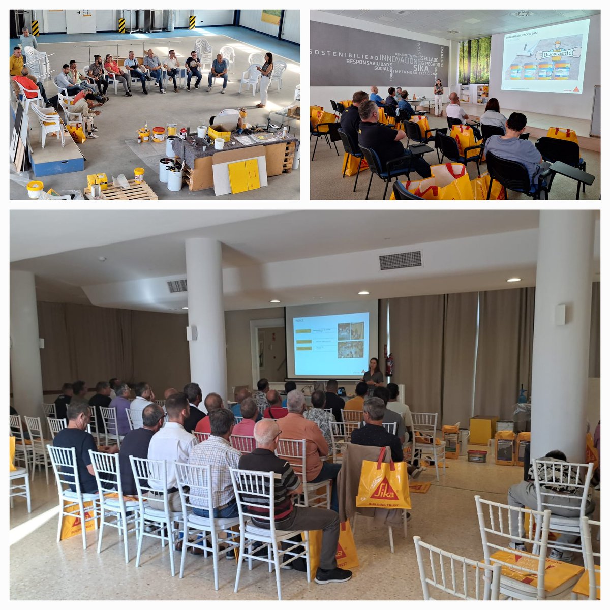 RafaTortajada's tweet photo. Terminamos dos semanas presentando y formando sobre las novedades 2024 @SikaSpain, gracias a todos los asistentes a las jornadas. https://t.co/DnByd2u05D