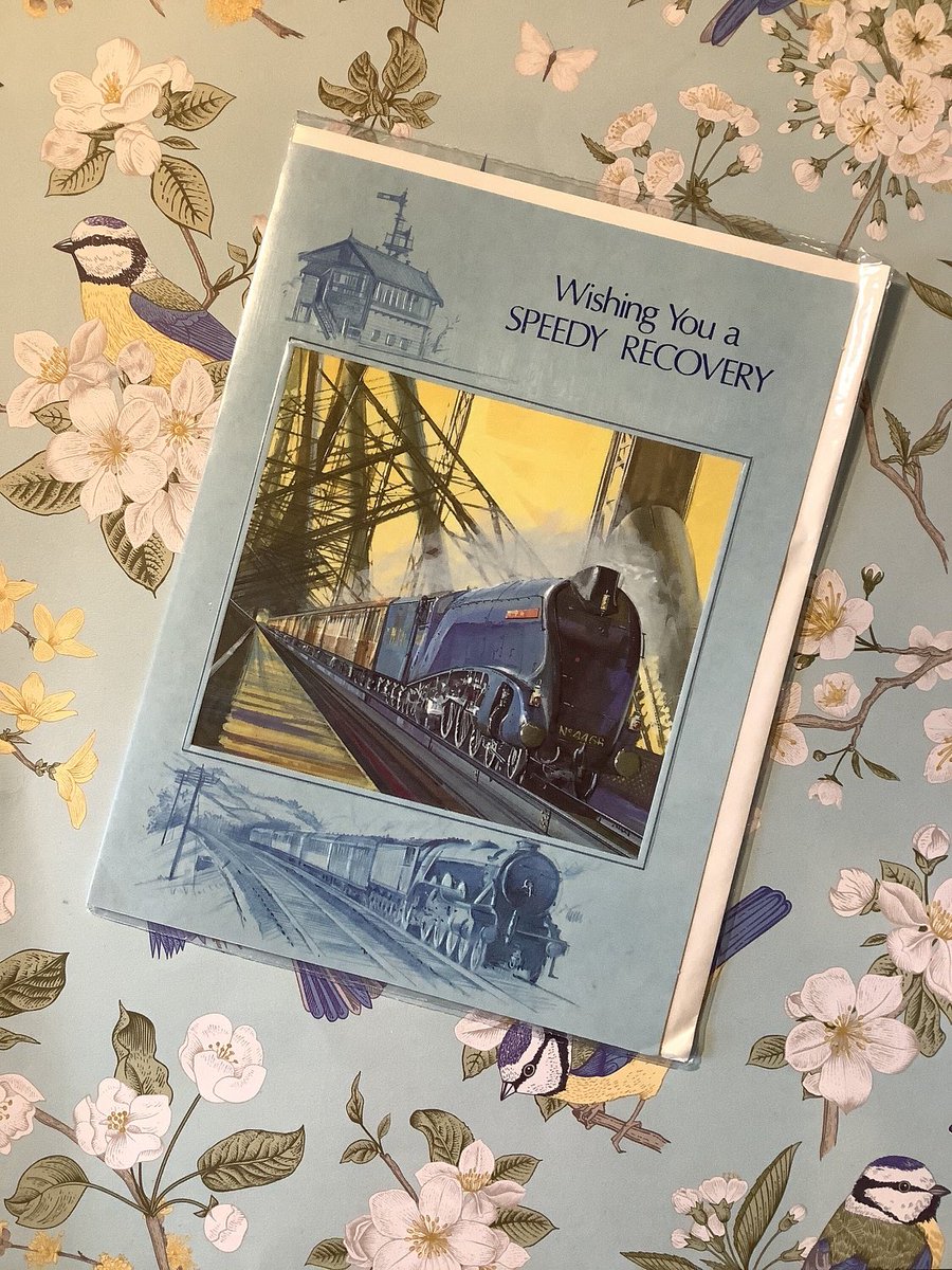 WatsonsVintage's tweet photo. ONLY ONE LEFT!!! https://t.co/GsYuUks5Hi #Rare #VintageCard #GetWellCard #SteamTrainDesign #Nostalgia https://t.co/6bzd5tQqpH