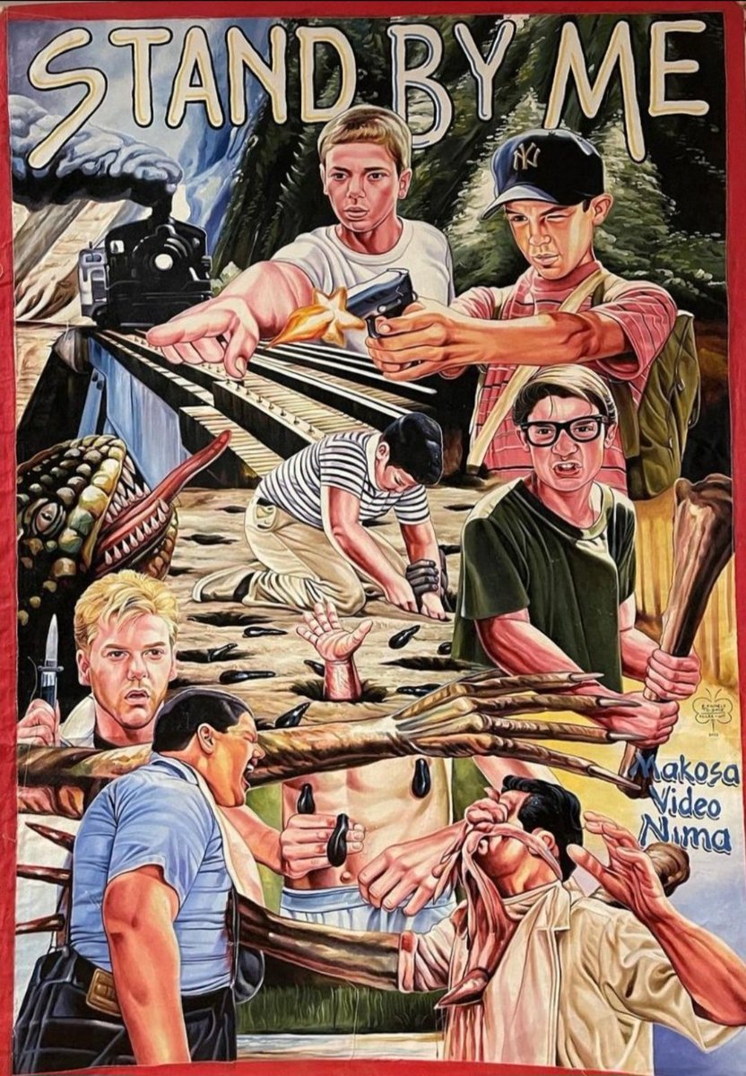 TheFilmFair's tweet image. #StandByMe (1986) Ghana style... #RobReiner #WilWheaton #RiverPhoenix #CoreyFeldman #JerryOConnell #KieferSutherland