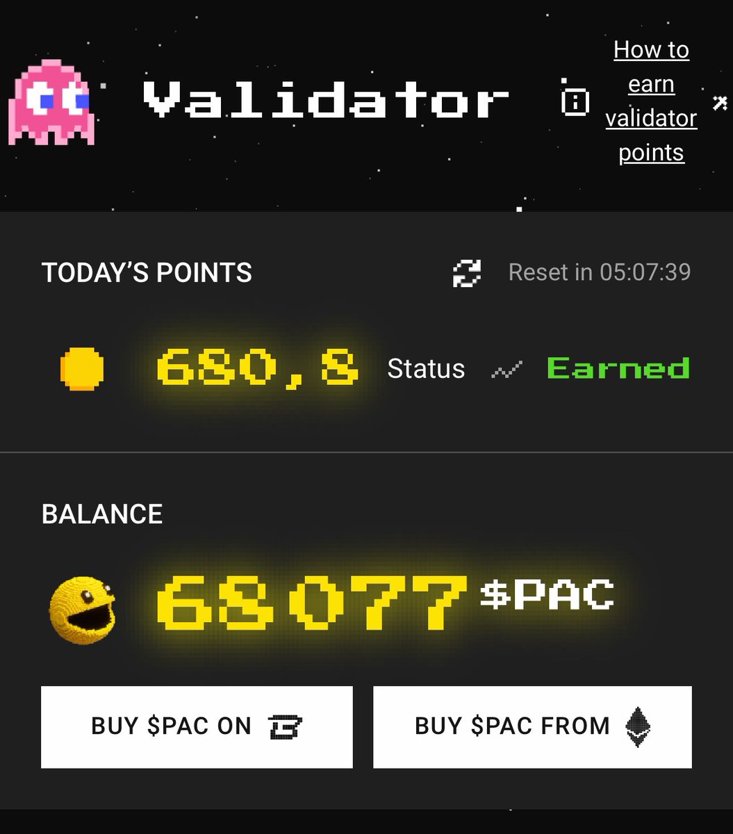 NF3121's tweet photo. I'm a @pacmoon_ validator ready to like and you? $PAC

Like + RT to show support and post me your tweet as a comment so I can take a look 👀 https://t.co/af8cpU9sPL